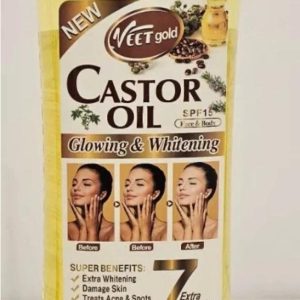 Veet Gold Castor Oil 1000ml. One Piece. For Body And Hair